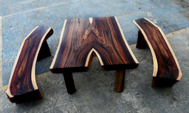tampilan furniture kayu eksotis