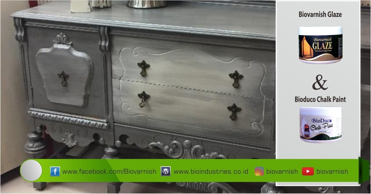 Cara Mempersiapkan Tekstur Kayu Untuk Finishing Furniture Rustic - glaze chalk paint