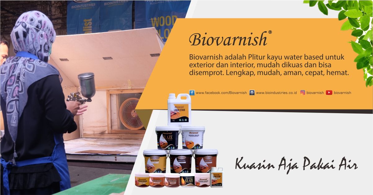 Furniture Bambu Untuk Teras Akan Tahan Lama Dengan Cat Ini - BIOVARNISH UNTUK BAMBU