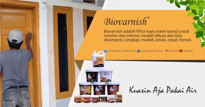 Plitur Kayu Serbaguna untuk Furniture Interior dan Eksterior - Biovarnish aplikasi