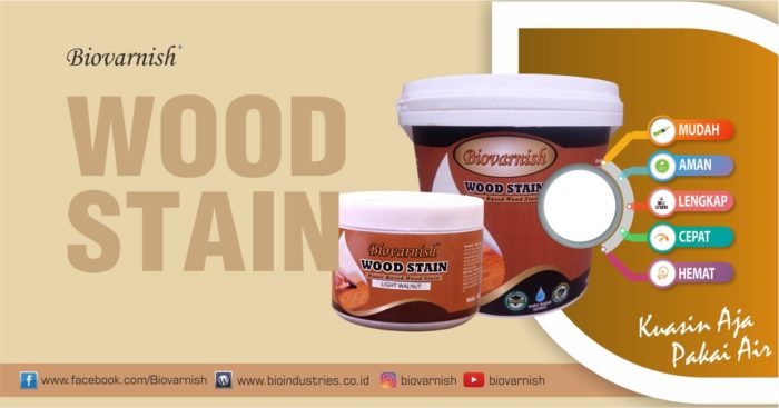 Teknik Aplikasi Pewarna Kayu Water Based Biovarnish Wood Stain Pada Dinding 2