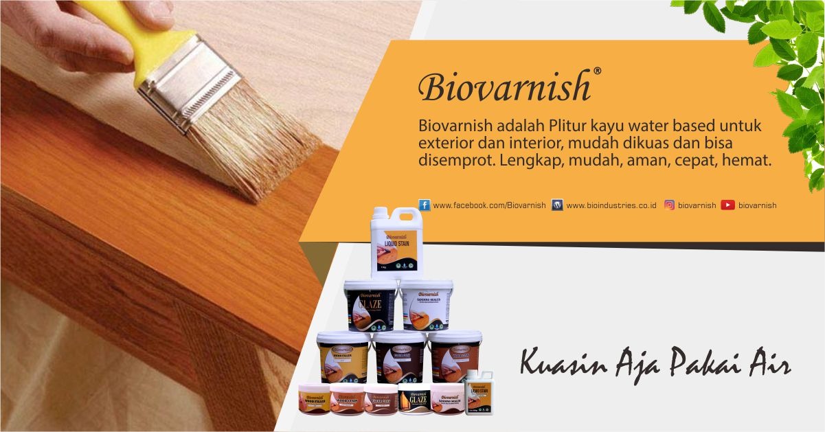 Meja Kayu Trembesi Tampil Natural dengan Biovarnish - biovarnish