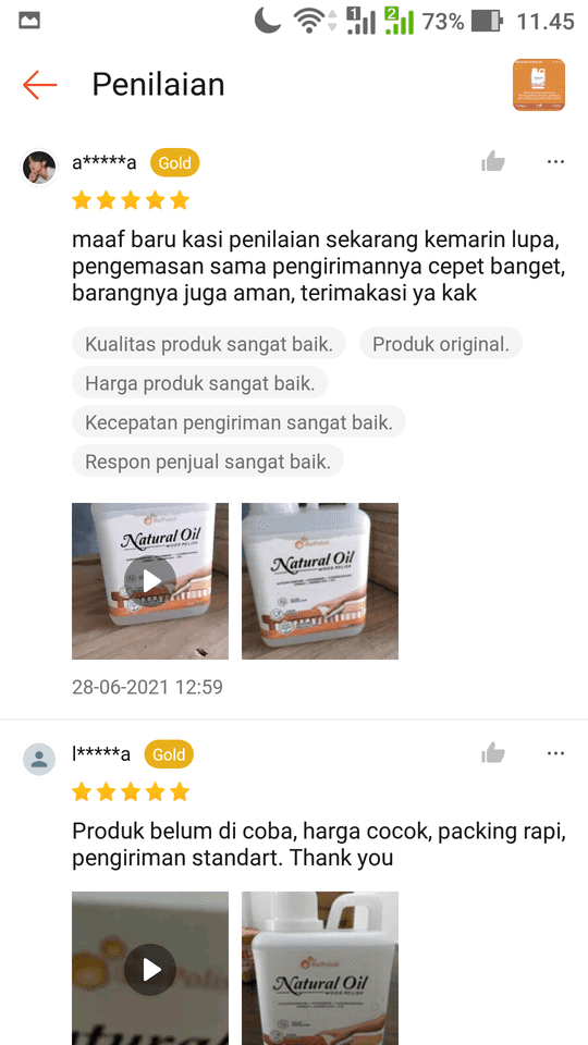 testimoni natural oil