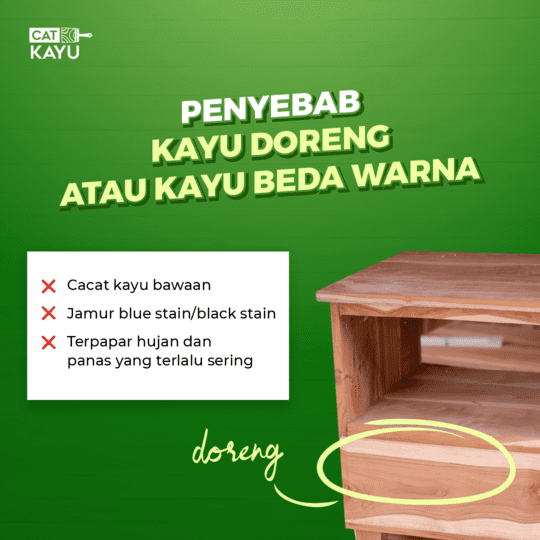 penyebab kayu doreng