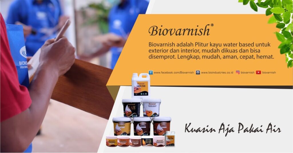 lapisan cat kayu anti air biovarnish