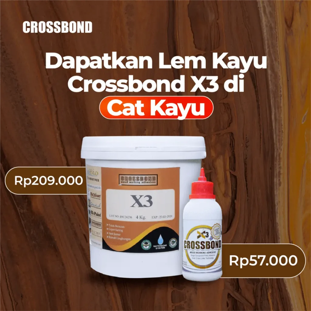 harga lem kayu crosbond x3