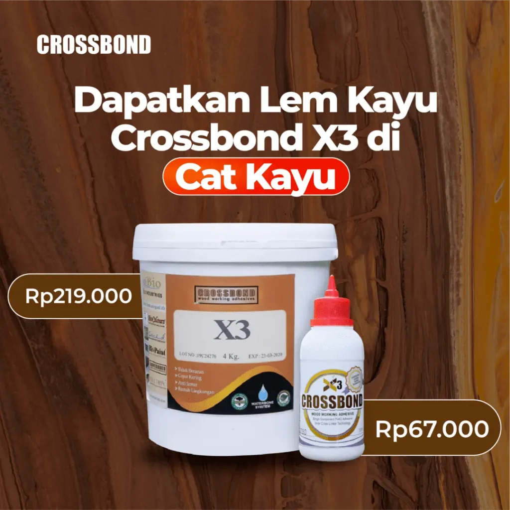 harga lem kayu crosbond x3