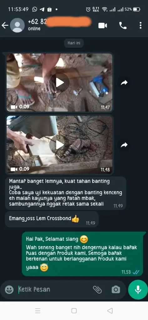 testimoni apa kata pengguna crossbond x3