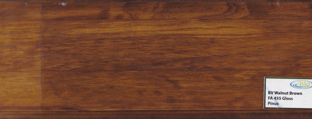 panel kayu pinus warna walnut brown