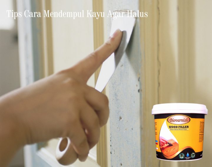 Cara Mendempul kayu jati