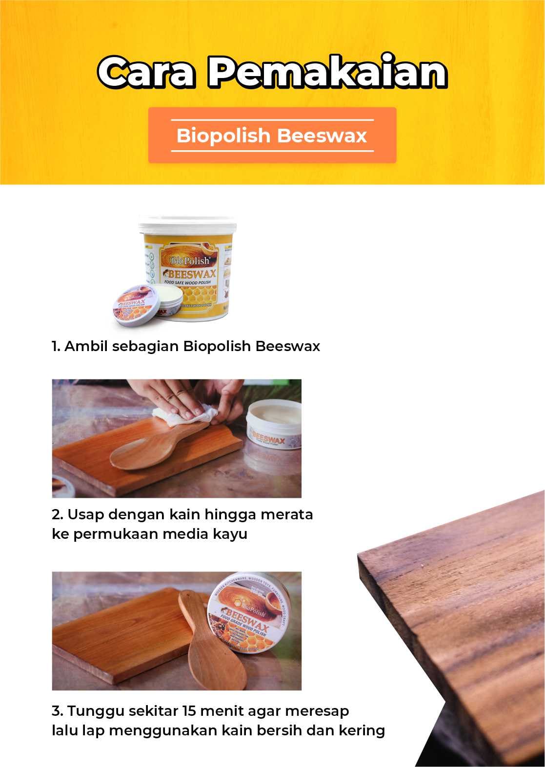 cara pemakaian biopolish beeswax